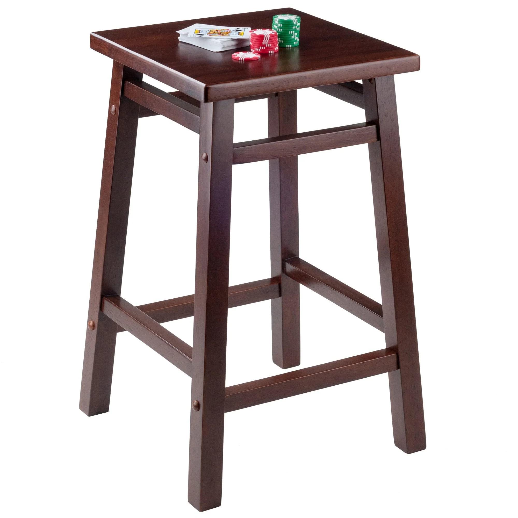 Winsome Carter Bar Stool, Walnut , 24&quot;