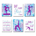 Mirabuy Set of 6 Unframed Gymnastics Wall Art, Gymnastics Wall Decor, Gymnast Wall Art (8 x 10)