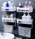 House Of Vipa Wall Shelves Kitchen Bathroom Shelf SelfAdhesive Sticker Hook Multipurpose Wall Holder Bathroom Storage Rack Box 