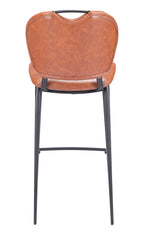 Zuo Terrence Barstool Vintage Brown