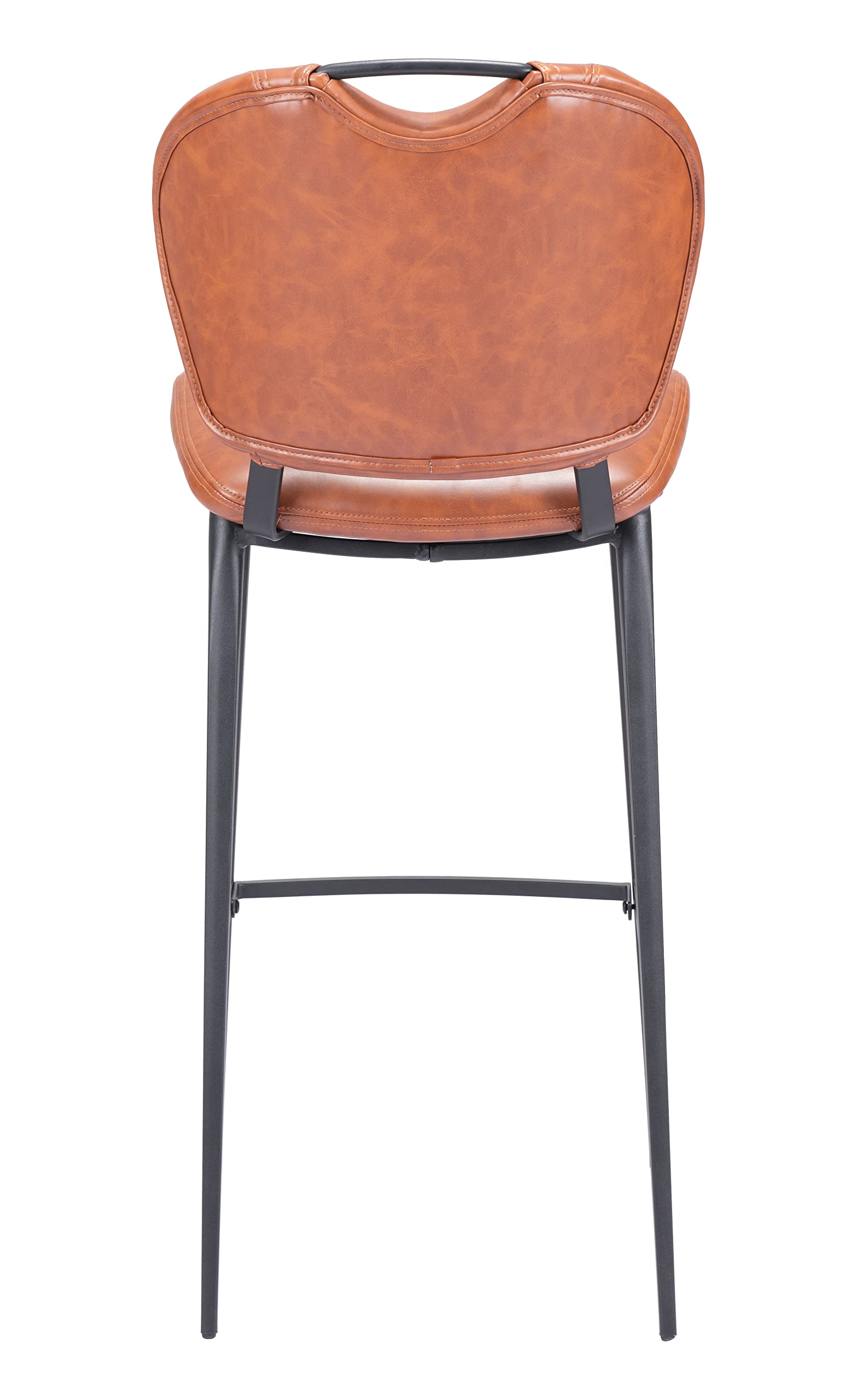 Zuo Terrence Barstool Vintage Brown