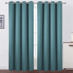 Lemomo Blackout Curtains 66 X 84 Inch/Sea Teal Curtains Set Of 2 Panels/Thermal Insulated Room Darkening Bedroom Curtains