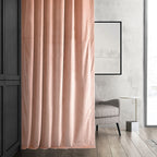 Hpd Half Price Drapes Signature Velvet Thermal Blackout Curtains For Living Room 96 Inch Long (1 Panel) Rod Pocket Insulated Blackout Curtains For Bedroom Window Curtains, 50W X 96L, Rosey Dawn