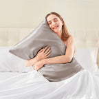 Bedelite Satin Pillowcase With Zipper, Rose Taupe Pillow Cases Queen Size Set Of 2, Super Soft And Cooling Similar To Silk Pillo