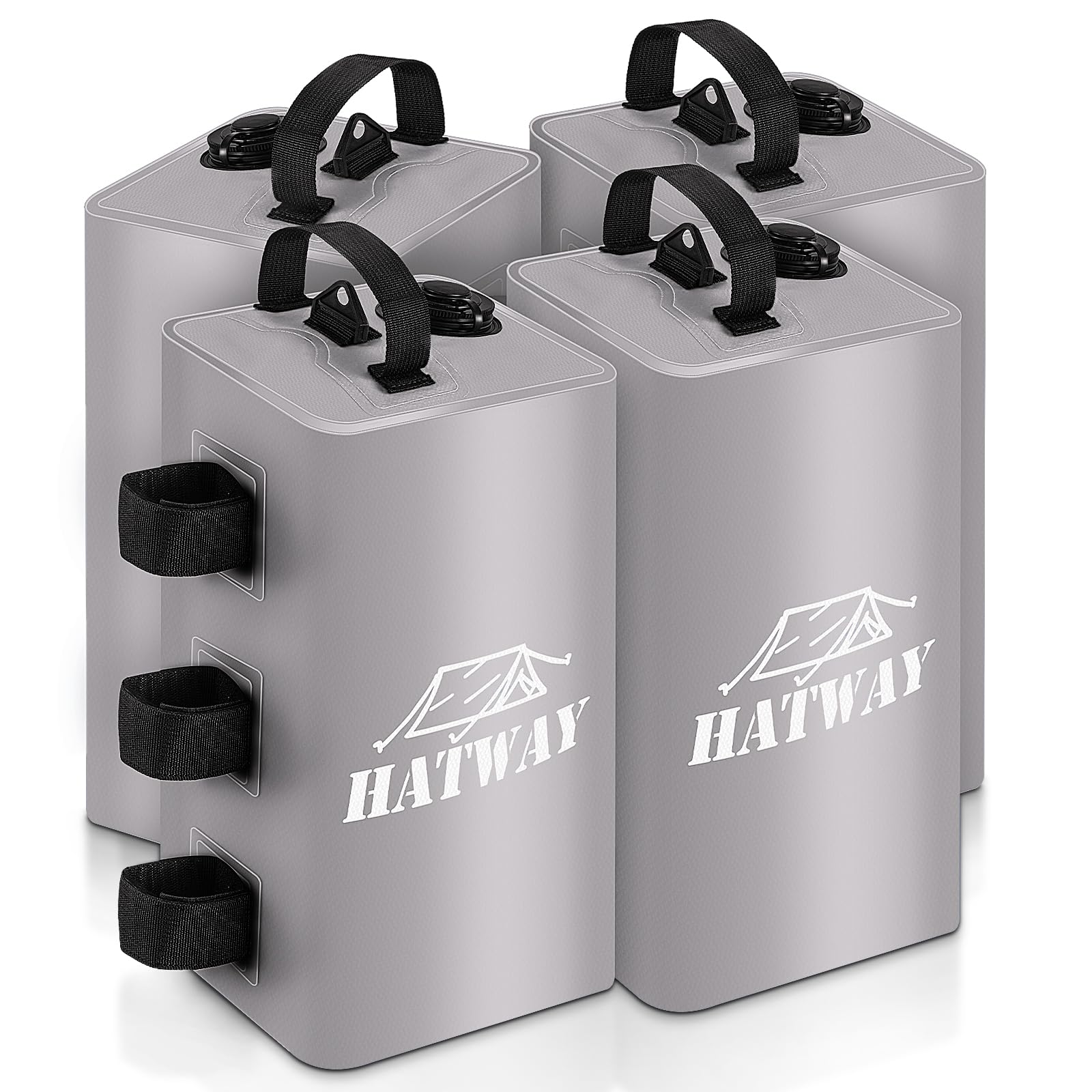 Hatway Canopy Water Weight Bag,88 Lbs Water Tent Weights Set Of 4 Leg Weights For Pop Up Canopy,Gazebo,Canopies,Tent-4 * 10L-Gra