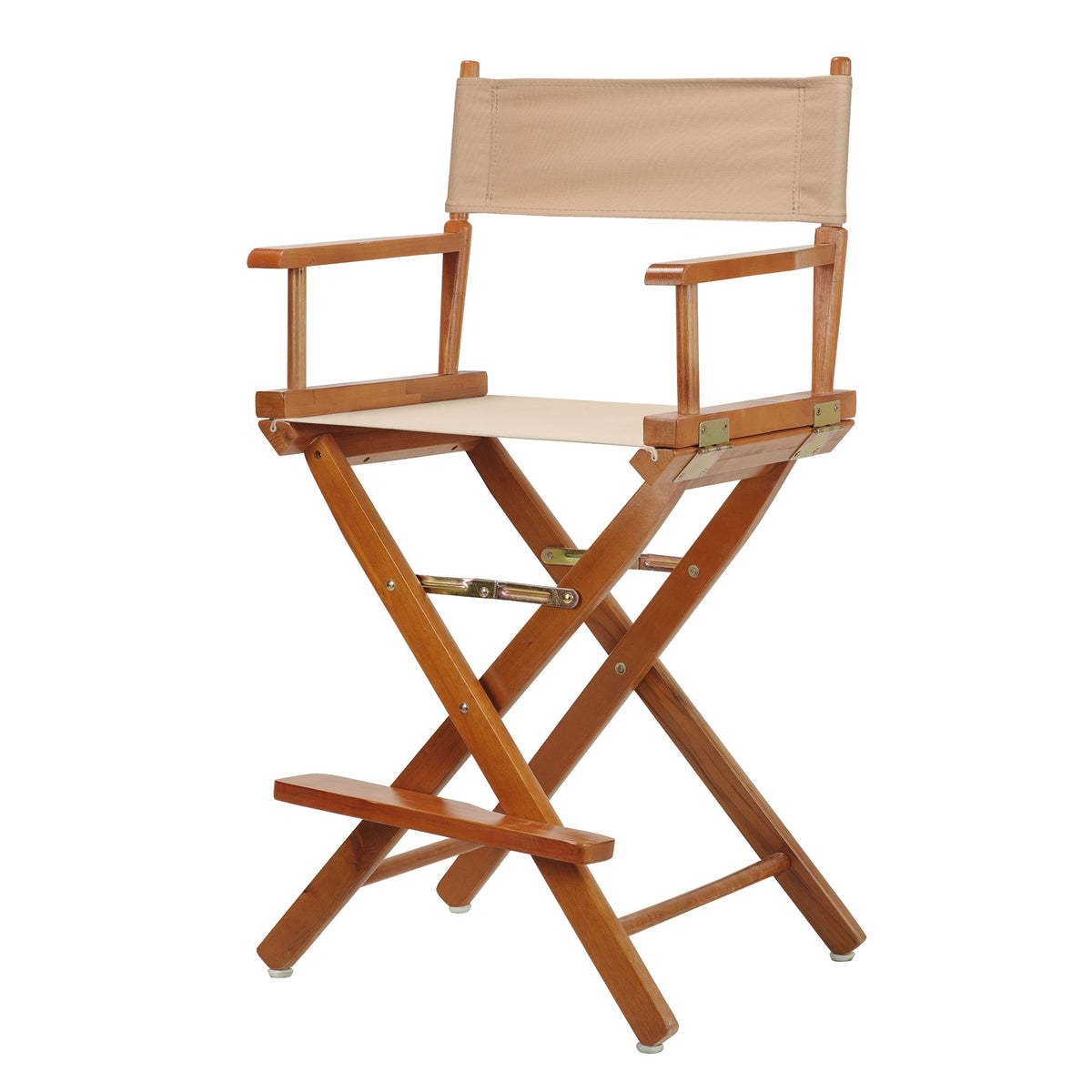 Casual Home 24&quot; Director'S Chair Honey Oak Frame-With Tan Canvas, Counter Height