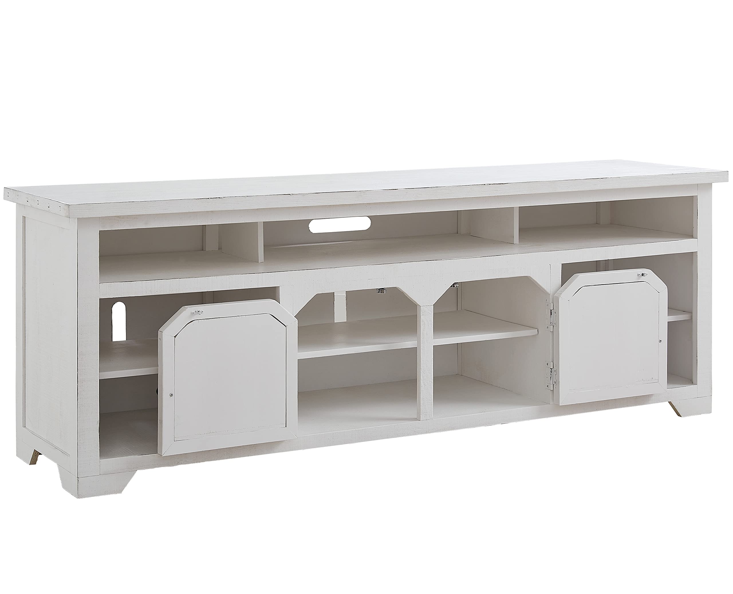 Progressive Furniture Elmhurst 80 Inch TV Console, Cotton White