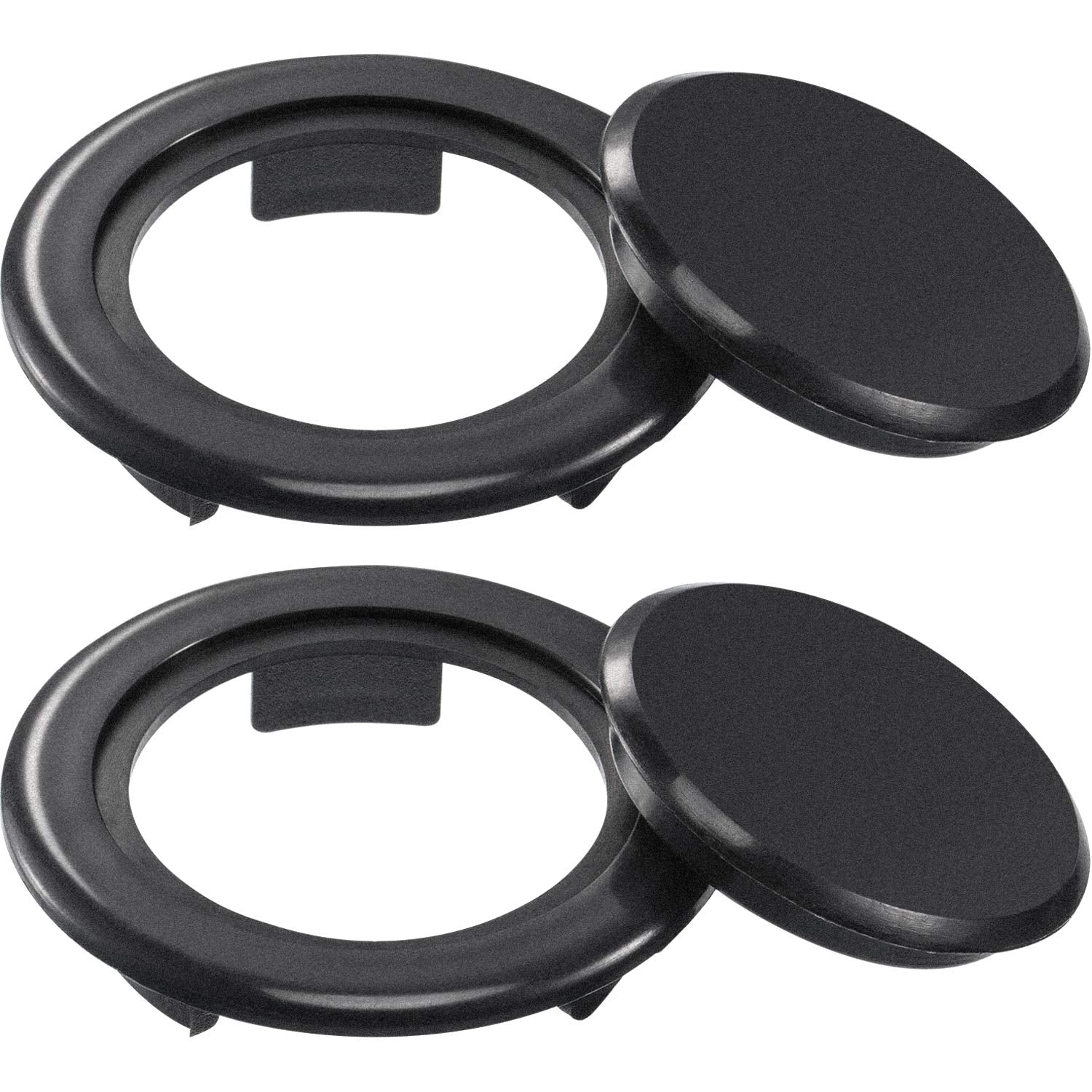 2 Sets 2 Inch Patio Table Umbrella Hole Ring And Cap Set, Standard Size Umbrella Thicker Hole Ring Plug And Cap Set Table Umbrel