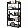 DESKIZIA 5Tier Kitchen Organizer Rack Shelf | Heavy Duty Metal & Wooden| Industrial Bookcase | Kitchen Storage Office & Living