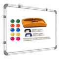 Yajnas 2X2 Feet (59X59 Cm) Magnetic Drywipe Whiteboard With 10 Magnets, 1 Eraser/Magnetic Duster, 1 Unit Of 30Cm Scale, And 2 Dr