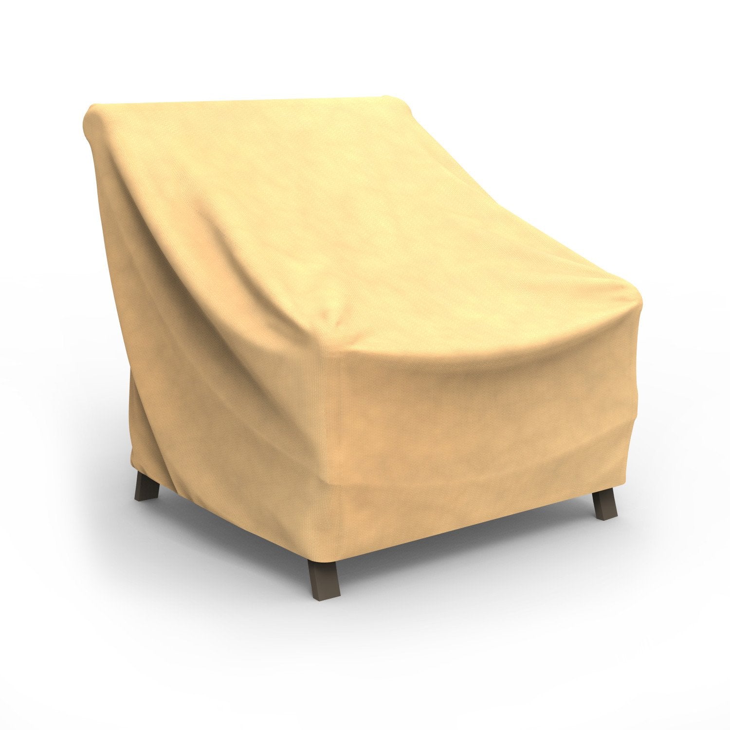 Budge P1W04Sf1 All Seasons Patio Chair Cover Lightweight, Uv-Resistant, Extra Large, Tan