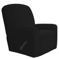 Easy-Going 4 Pieces Oversized Recliner Stretch Sofa Slipcover Sofa Cover Furniture Protector Couch Soft With Elastic Bottom Polyester Spandex Jacquard Fabric Small Checks Black X-Large