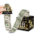Toerifer Money Box For Cash 18Th Birthday Gift, 18 Years Old Surprise Box Gift Box For Money Pull, Birthday Money Gift Ideas, Bl