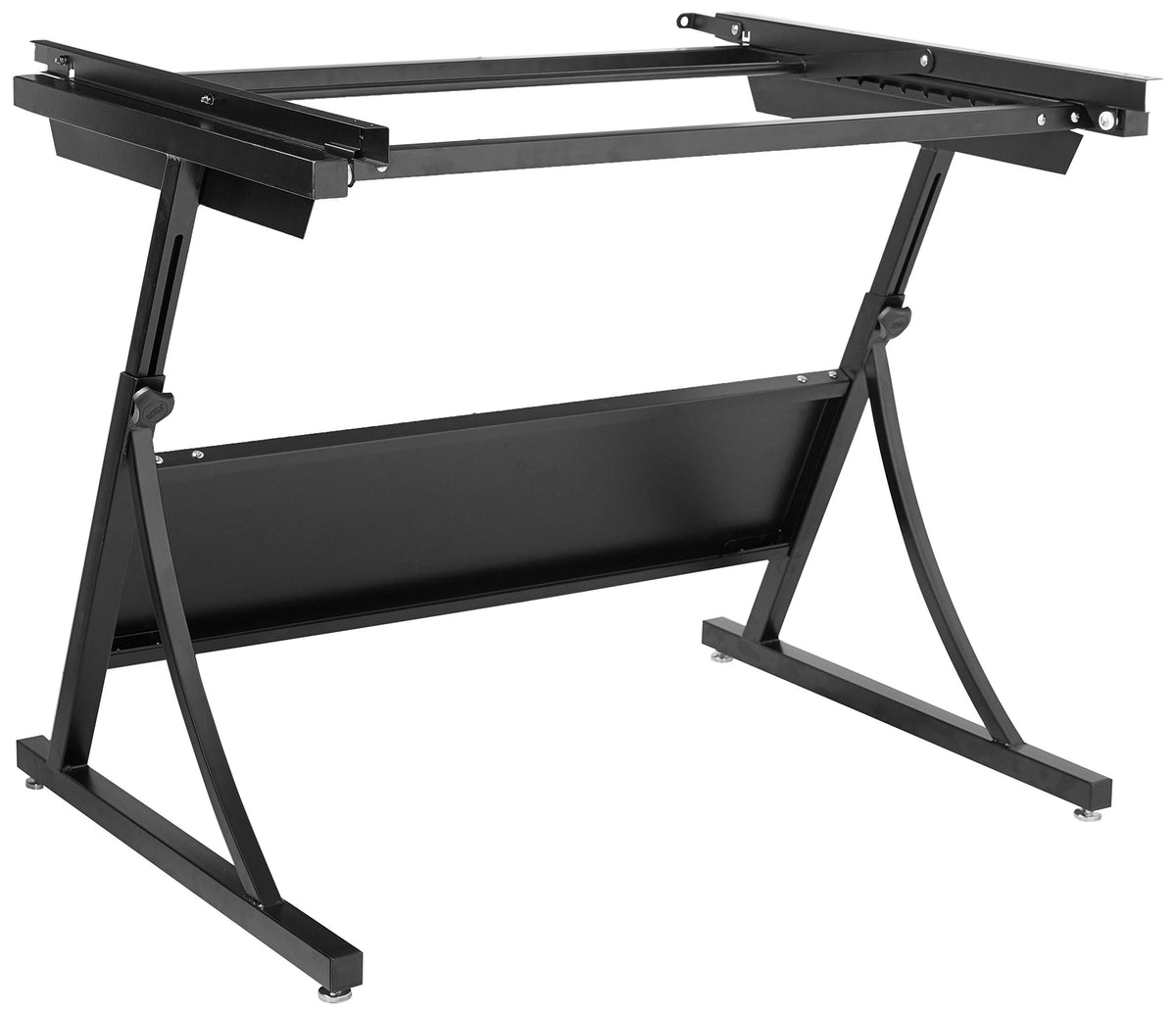 Safco Products 3957 PlanMaster Height-Adjustable Drafting Table for use with 3948, 3951 Table Top (Sold Separately), Black