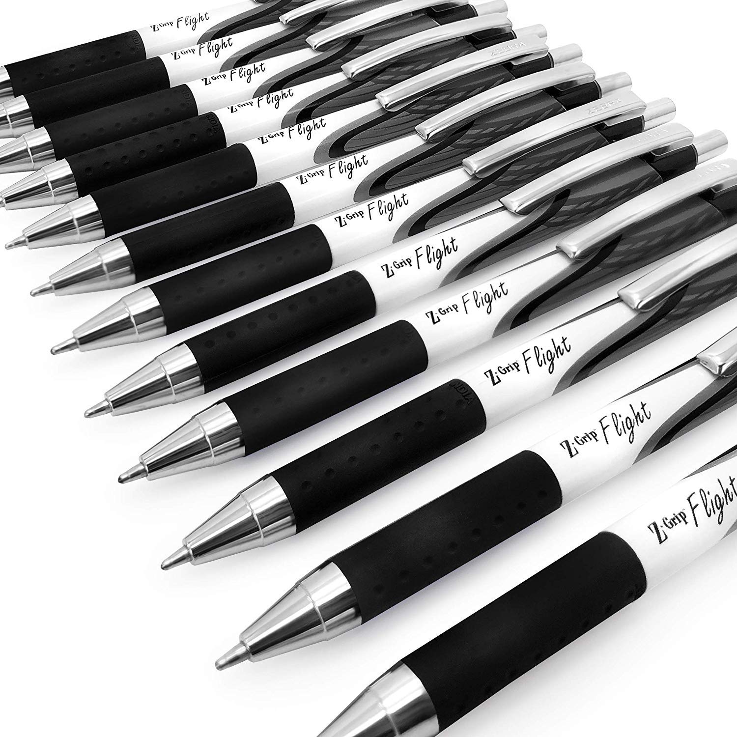 Zebra Classic Z-Grip Flight Ballpoint Pens - 1.2Mm - Black Ink - Pack Of 20