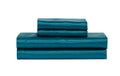 Mk Collection Soft Silky Satin Solid Color Deep Pocket Sheet Set (Teal, Twin)