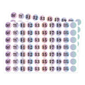 Starboling Garage Sale Stickers,1 Inch Purple Small Yard Sale Stickers,1400 Pcs Garage Sale Price Stickers,Gradient Color Flea M