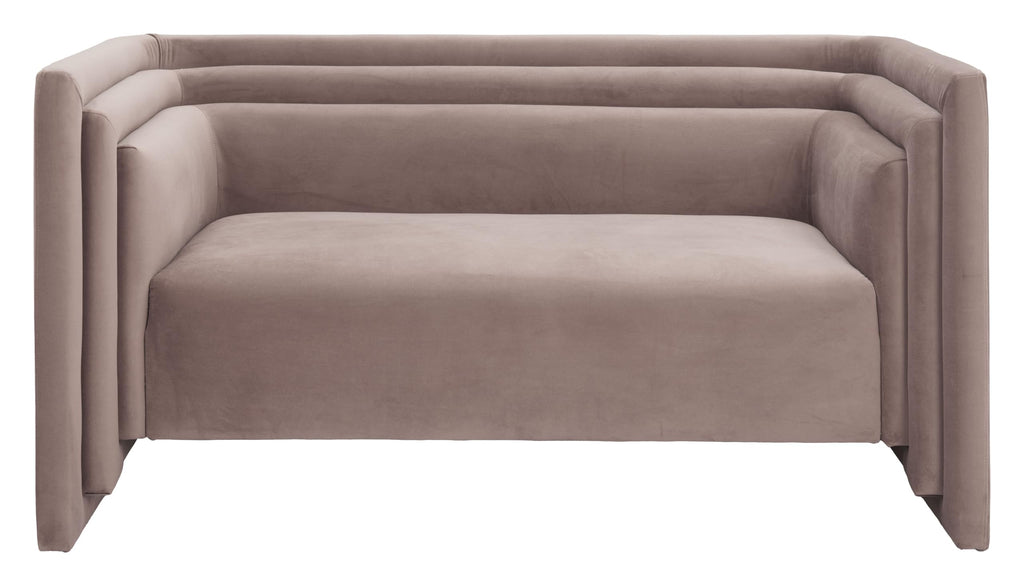 Zuo Trippel Loveseat Taupe