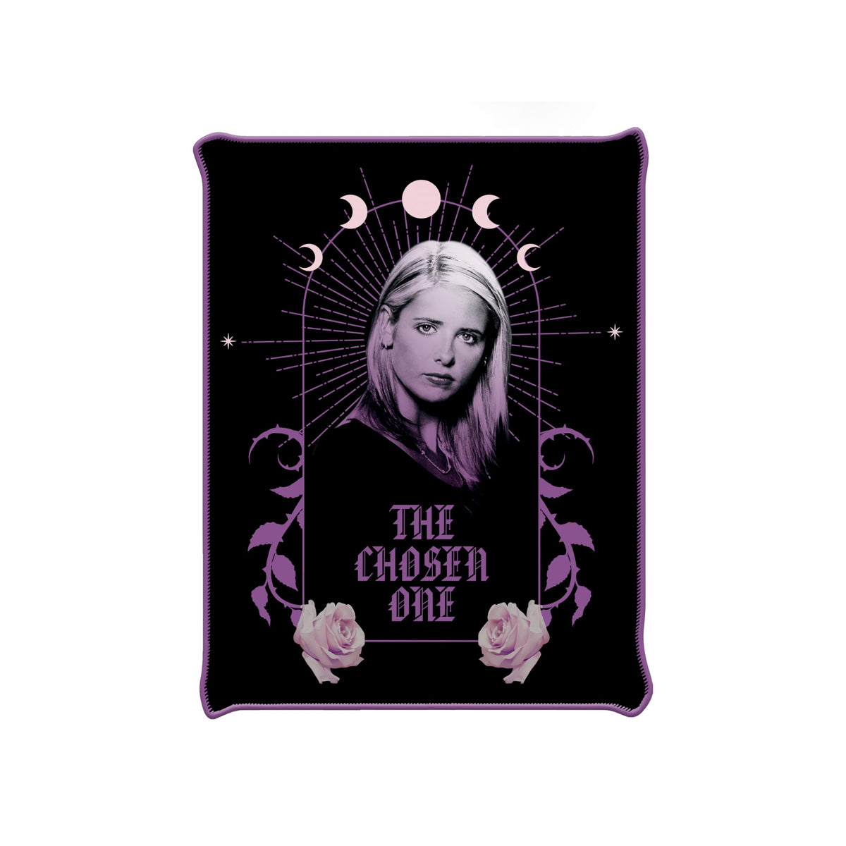 Silver Buffalo Buffy The Vampire Slayer The Chosen One Moon Phases 45    X 60    Fleece Throw, Soft And Cozy Blanket, 180 Gsm