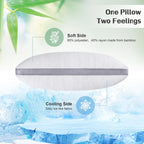 Meoflaw Cooling Pillows King Size,Shredded Memory Foam Bed Pillows For Sleeping, Supportive King Pillows For Back & Side Sleepers,Adjustable Pillows King Size With Washable Removable Cover