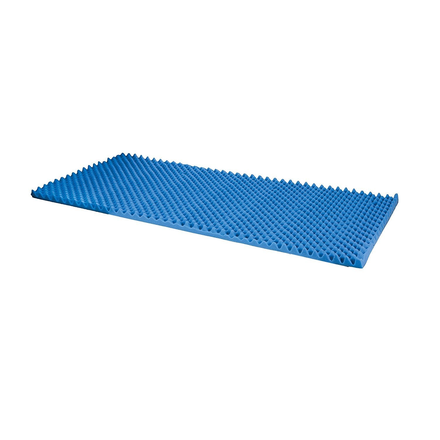 DMI 2-Inch Foam Mattress Topper, Egg Crate Foam Pad for Support, Air Circulation, Pressure Relief & Weight Distribution, Twin Si