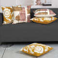 Ode & Cleo Cotton Cushion Covers 18 Inch X 18 Inch With Zip Closure, Hoop Embroidery, Pillow Cover For Sofa, Living Room, Bed Or