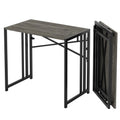 Lutown-Teen 35 inch Narrow Folding Desk, Writing Gaming Computer Camping Desk for Small Spaces, No Assembly Required Home Office
