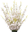 OMUYGDD White Silk Flowers in Bulk Wholesale Artificial Orchids, 12 Pcs (Each 38.5   ), for Wedding Festive Party Home Office De