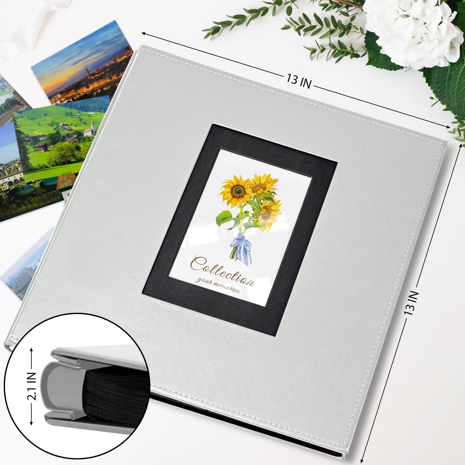 Photo Album 4X6 600 Photos, Leather Cover Extra Large Capacity Holds 600 Horizontal And Vertical 4X6 Pictures Record Valentine'S