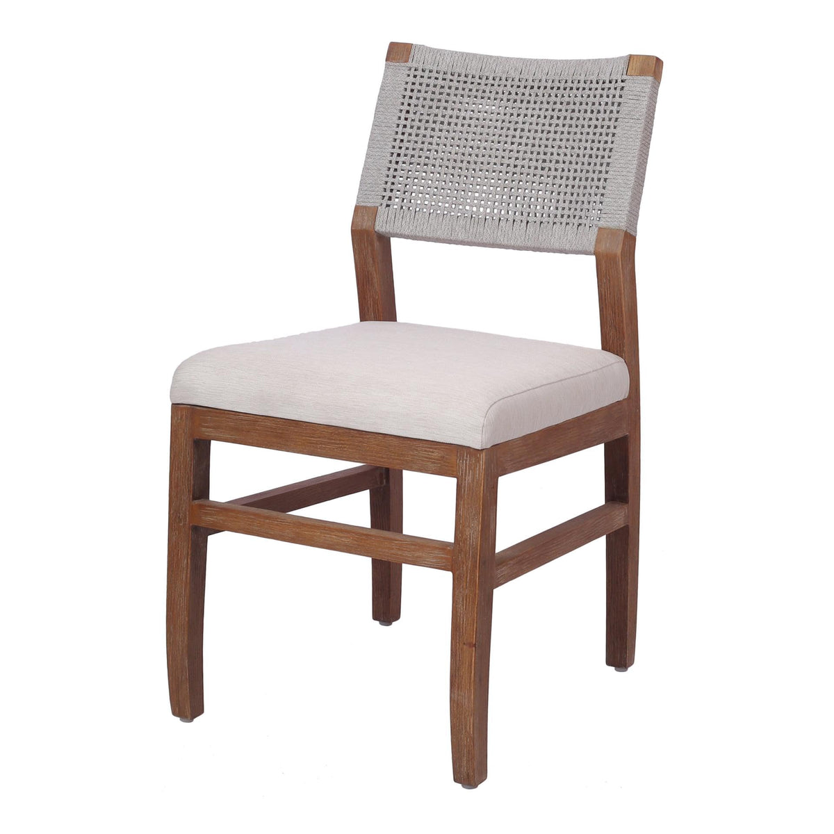 Npd Furniture And More Pierre Rope, (Set Of 2) Dining Chair, Gray