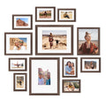 Egofine Picture Frame Set 12 Pack, Picture Frames Collage Wall Decor with Two 11x14, Two 8x10, Four 5x7, Four 4x6 for Wall and T