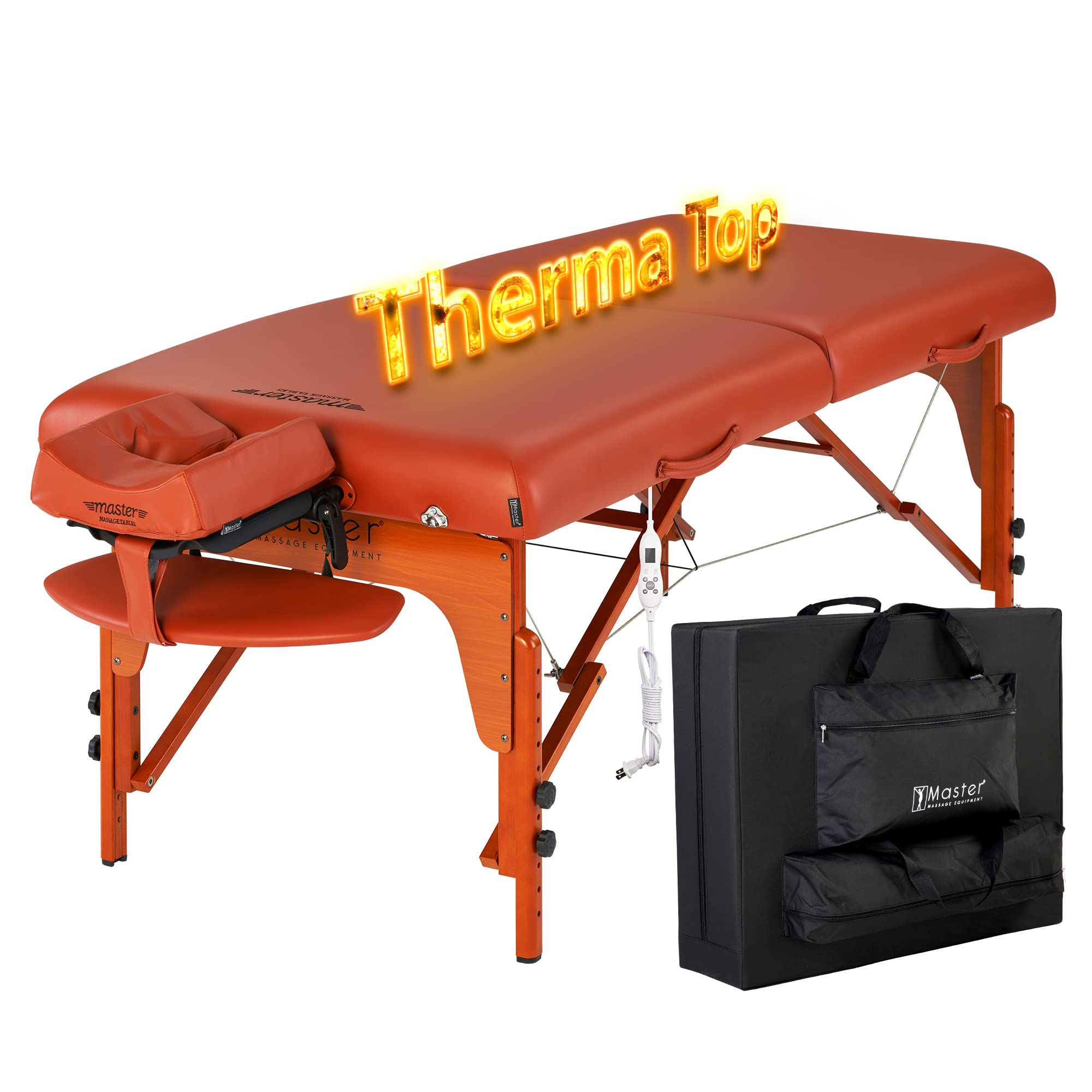 Master Massage 31 Santana Therma Top Portable Massage Table Package (Built in Heating Pads)- Esthetician Bed- Folding Massage Ta