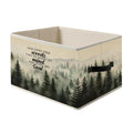 FITIE Foggy Misty Nature Forest Storage Bin Box with Handles, and into the Woods I Go to Lose My Mind Find My Soul Foldable Orga