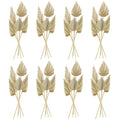 Chenkaiyang 40 Pcs Boho Dried Palm Spears Leaves Bulk, Small Natural Dried Real Palm Fans,Dried Palm Leaves with Stem Dried Leaf