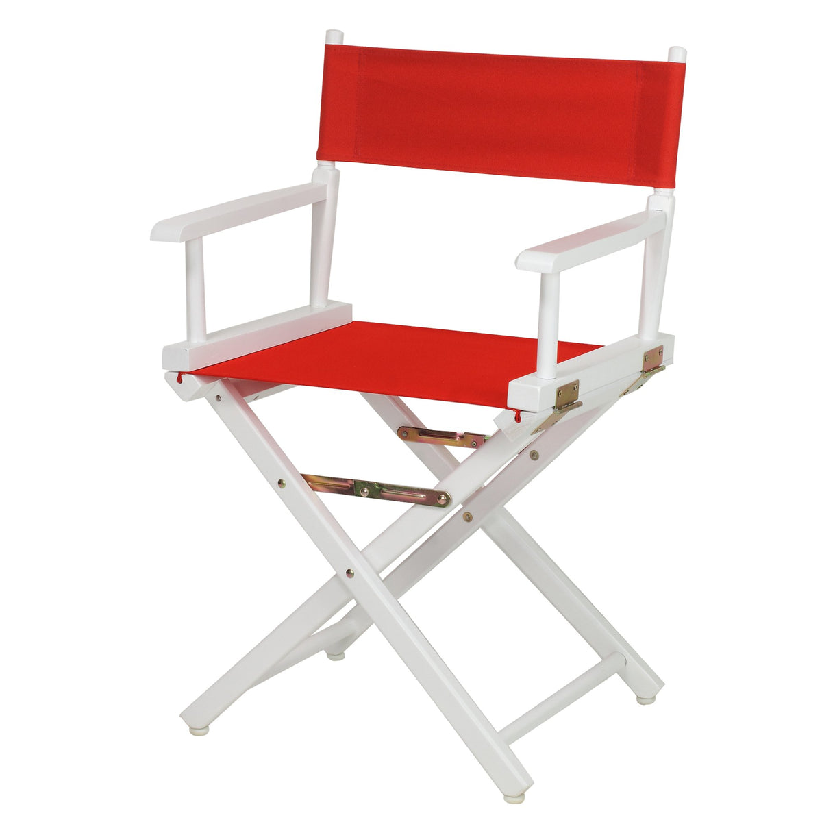 Casual Home 18&quot; Director'S Chair White Frame With Red Canvas