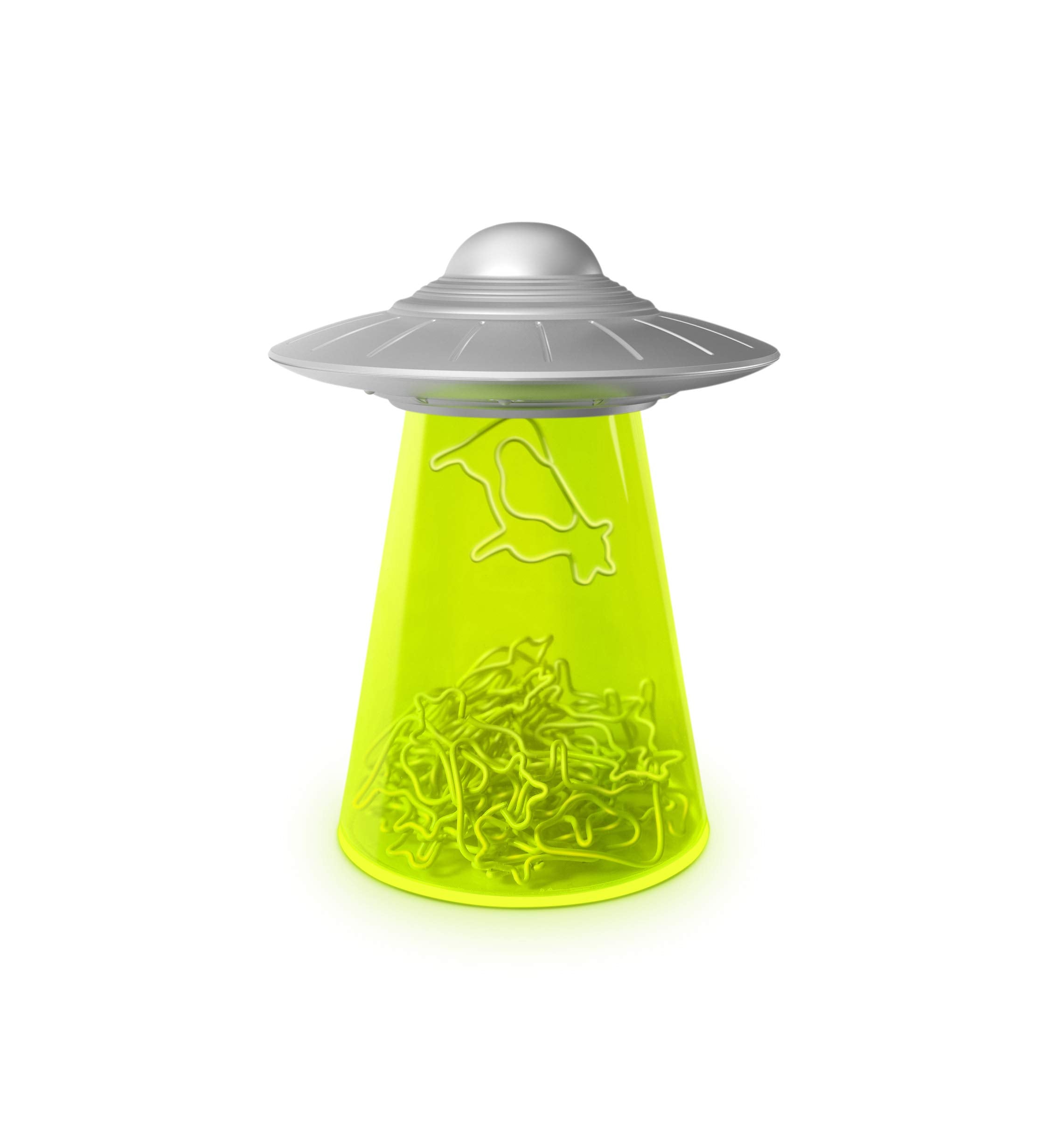 Fred & Friends Filing Saucer Cow Clips And Holder, Assorted