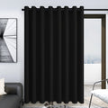 Deconovo Blackout Room Darkening Thermal Insulated Wide Panel Curtains for Bedroom 100 x 84 Inch Black 1 Panel