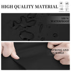Easy-Going Patio V-Shaped Sectional Sofa Cover, Waterproof Outdoor Sectional Cover,Heavy Duty Garden Furniture Cover With Air Vent 89' L (On Each Side) X 33.5' D X 31' H, Black