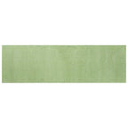 HomeRoots Polyester 2' x 7' Spearmint Green Plain Runner Rug