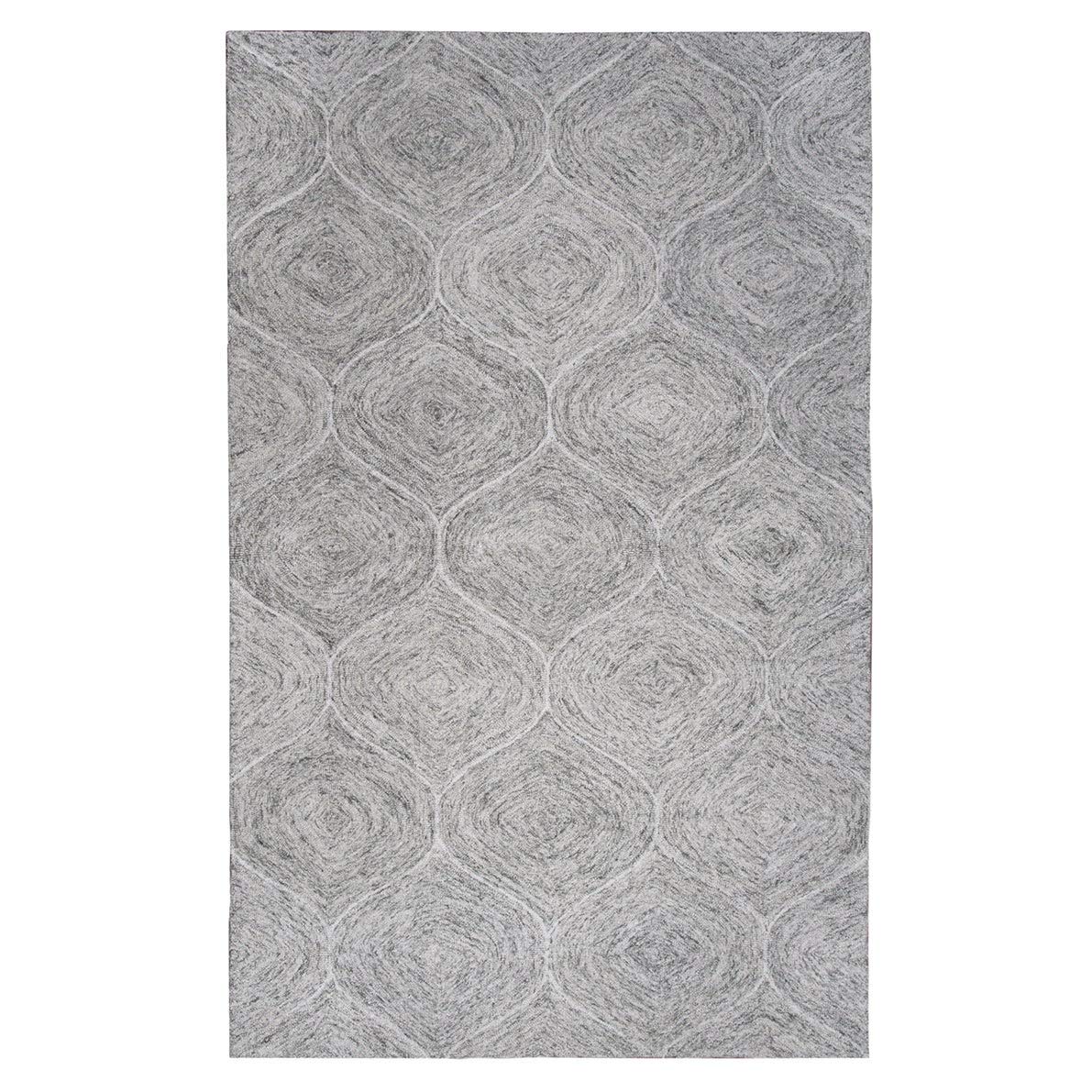 Rizzy Home Alora Decor London 5' X 8' Trellis Gray/Gray/Rust/Blue Hand-Tufted Area Rug
