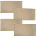 Sunnydaze 125 x 77 Inch Polyester 4-Piece Gazebo Sidewall Set - Gazebo Curtains Only - Provides Shade and Privacy - Tan