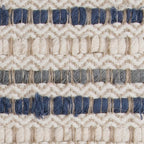 Rizzy Home | T11561 | 20"x20" Blue/White/Gray Decorative Pillow | Down Fill