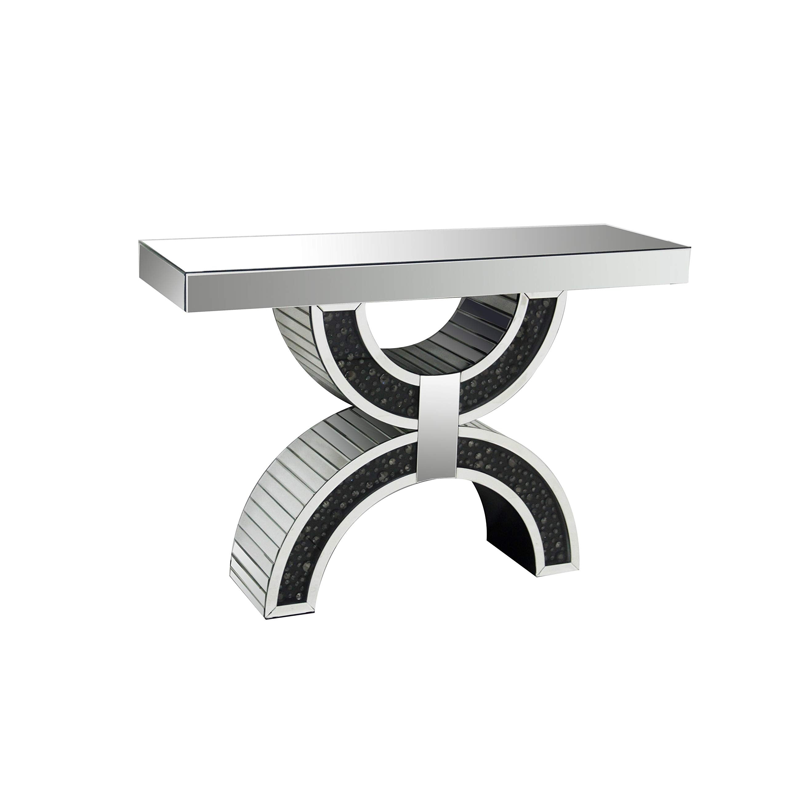 Acme Noor Console Table in Mirrored