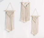 Mkono Small Macrame Wall Hanging 3 Pack Boho Art Woven Wall Decor Home Chic Decoration For Bedroom Living Room Apartment Gallery