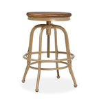 Kosas Home Piper 24-26&Quot; Adjustable Iron And Pine Wood Counter Stool In Natural