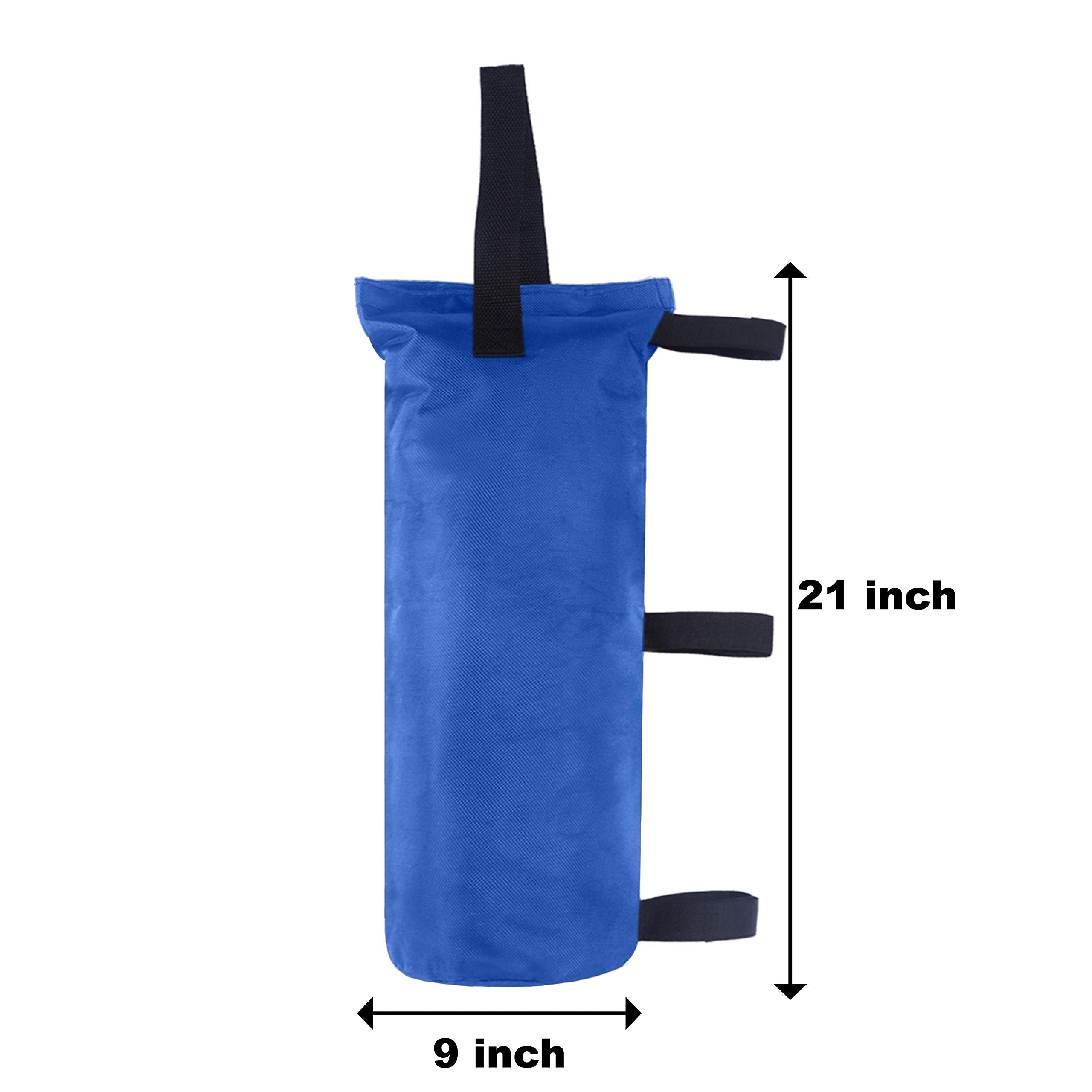 Abccanopy 150 Lbs Extra Large Canopy Sand Bags, 4-Pack, Blue (Without Sand)