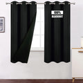 LEMOMO Red Thermal Blackout Curtains/40 x 72 Inch/Set of 2 Panels Room Darkening Curtains for Bedroom and Living Room