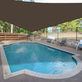 Windscreen4Less 4' X 17' X 17.5' Sun Shade Sail Right Triangle Outdoor Canopy Cover Uv Block For Backyard Porch Pergola Deck Gar