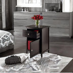 Ergode Wood Eugene Accent Table - Stylish, Functional, Espresso Finish, Storage