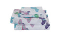 Fancy Linen Sheet Set Flat Fitted And Pillow Case Set For Boys/Girls Multi Color New (Butterfly, Full)